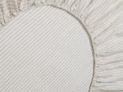 Oatmeal Stripe 100% Linen Fitted Sheet Product View