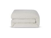 Oatmeal Stripe 100% Linen Duvet Cover Product View