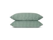 Pine Green Pembroke Stripe Linen Blend Pillowcases Product View