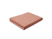 Sandstone Red Pembroke Stripe Linen Blend Flat Sheet Product View