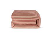 Sandstone Red Pembroke Stripe Linen Blend Duvet Cover Product View