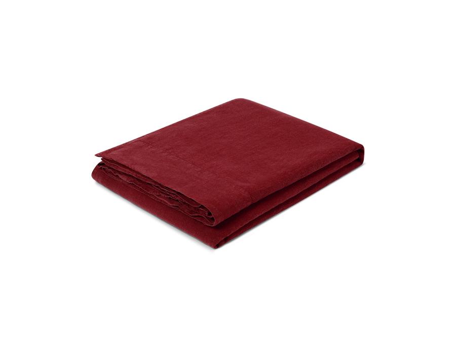 Rhubarb 100% Linen Flat Sheet Product View