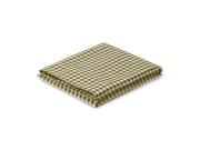 Botanical Green Gingham Linen Blend Flat Sheet Product View
