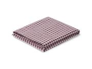 Berry Gingham Linen Blend Flat Sheet Product View