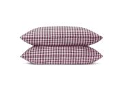 Berry Gingham Linen Blend Pillowcases Product View