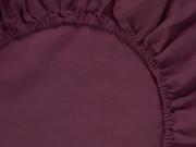Berry Linen Blend Fitted Sheet Product View