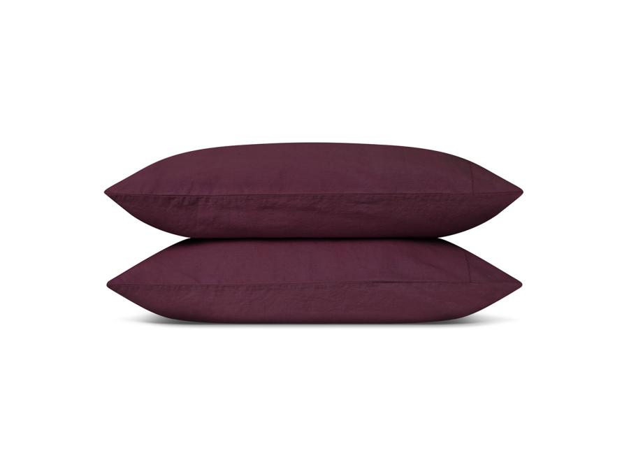 Berry Linen Blend Pillowcases Product View