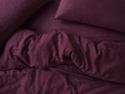 Berry Linen Blend Overhead View