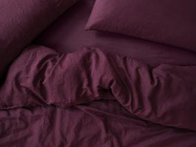 Berry Linen Blend Overhead View