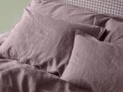 Elderberry Linen Blend Pillowcases Styled Bedroom Setting