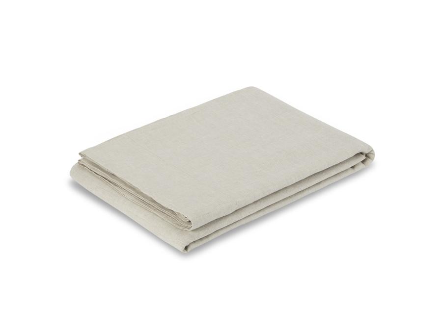 Oatmeal Linen Blend Flat Sheet Product View