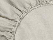 Oatmeal Linen Blend Fitted Sheet Product View