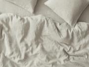 Oatmeal Linen Blend Overhead View