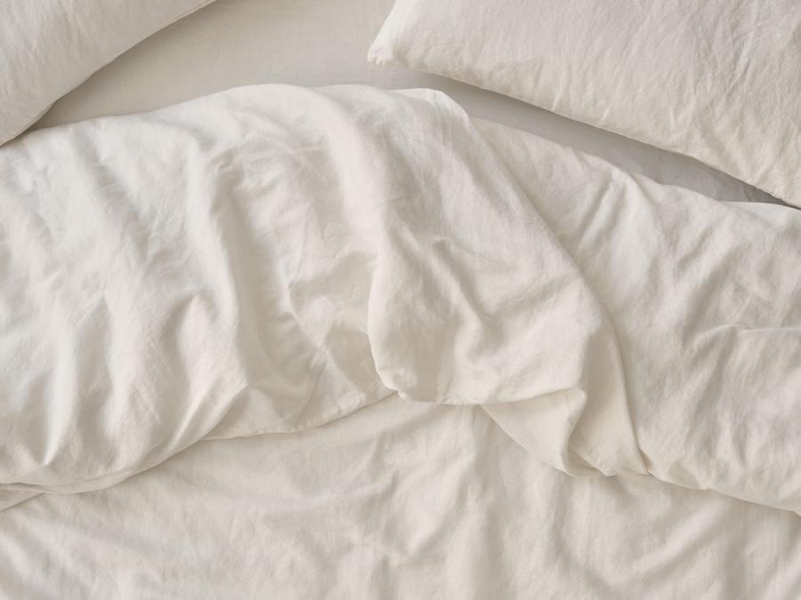 Pearl Linen Blend Overhead View