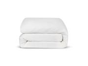 White Linen Blend Duvet Cover Product View