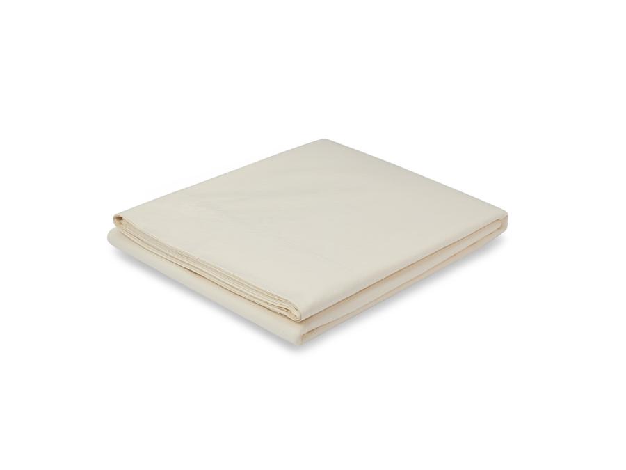 Mindful Cream Cotton Flat Sheet Product View