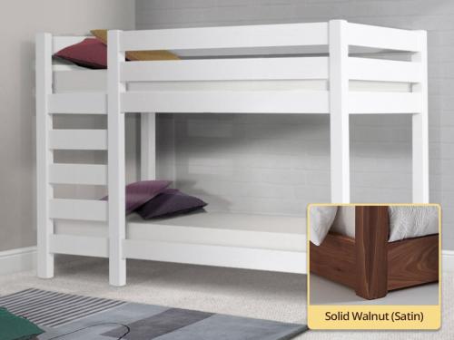 solid walnut bunk bed for children by get laid beds