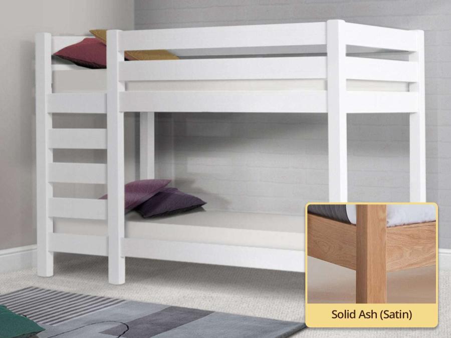solid ash wooden bed frame by get laid beds