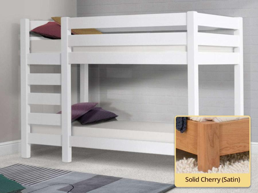 solid cherry wooden bunk bed frame by get laid beds