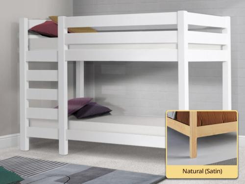 natural reinforced wood bunk bed by get laid beds