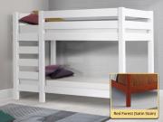 red reinforced wood bunk bed by get laid beds
