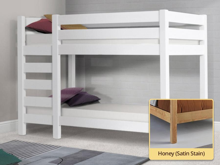 modern wooden bunk bed in honey by get laid beds