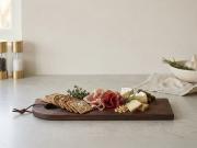 Charcuterie Board Solid Hardwood With Food