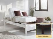 chelsea adjustable bed in black wash