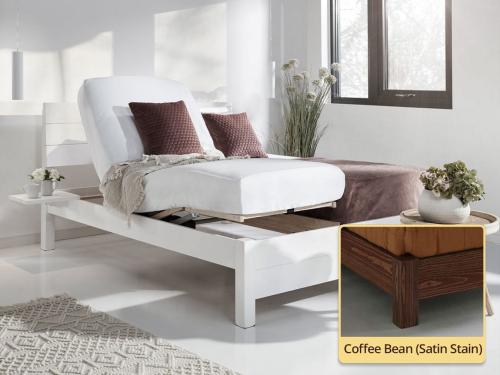 adjustable chelsea bed in coffee