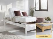chelsea adjustable bed in untreated natural