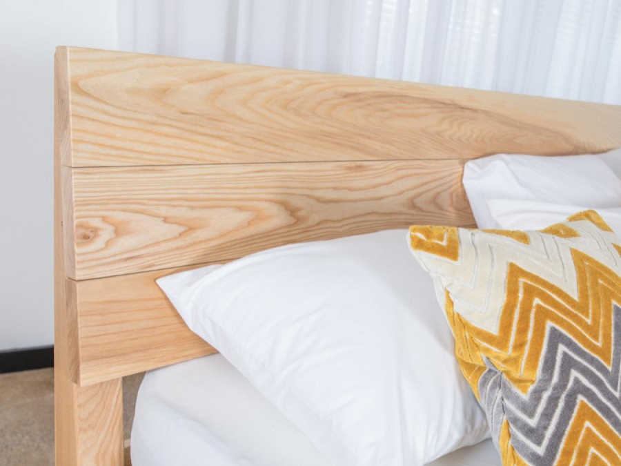 Solid Ash Chelsea Ottoman Storage Bed Headboard