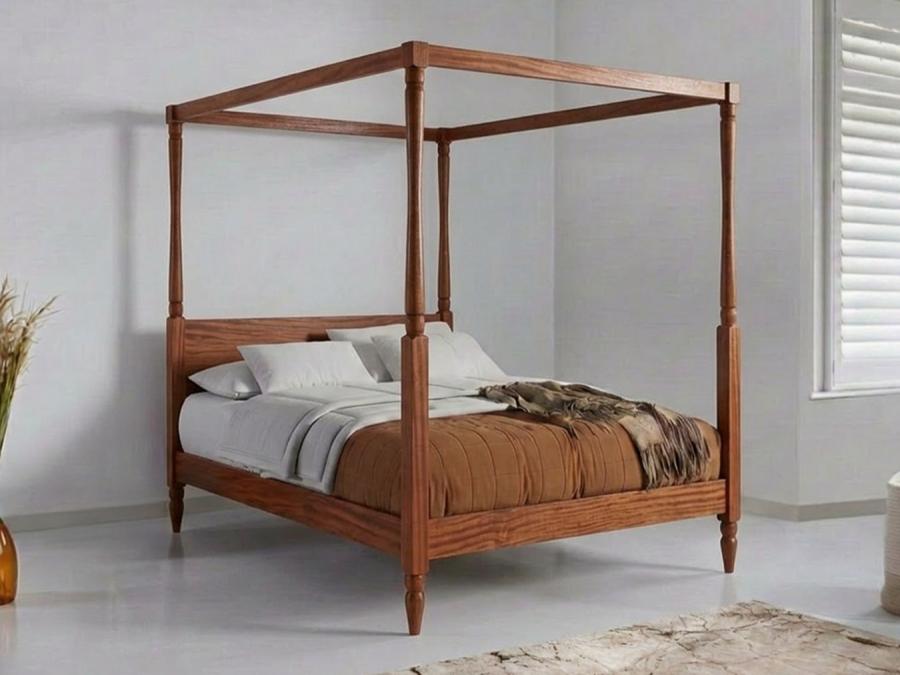Four Poster Country Bed Sapele