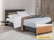 solid cherry platform bed frame with headboard enkel design by get laid beds