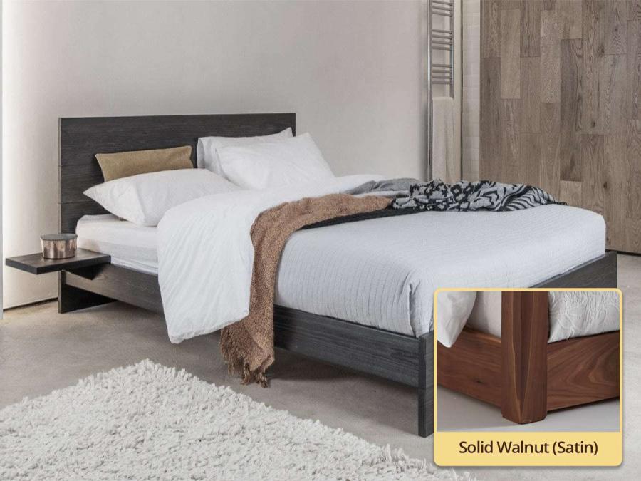 solid walnut platform bed frame enkel design by get laid beds