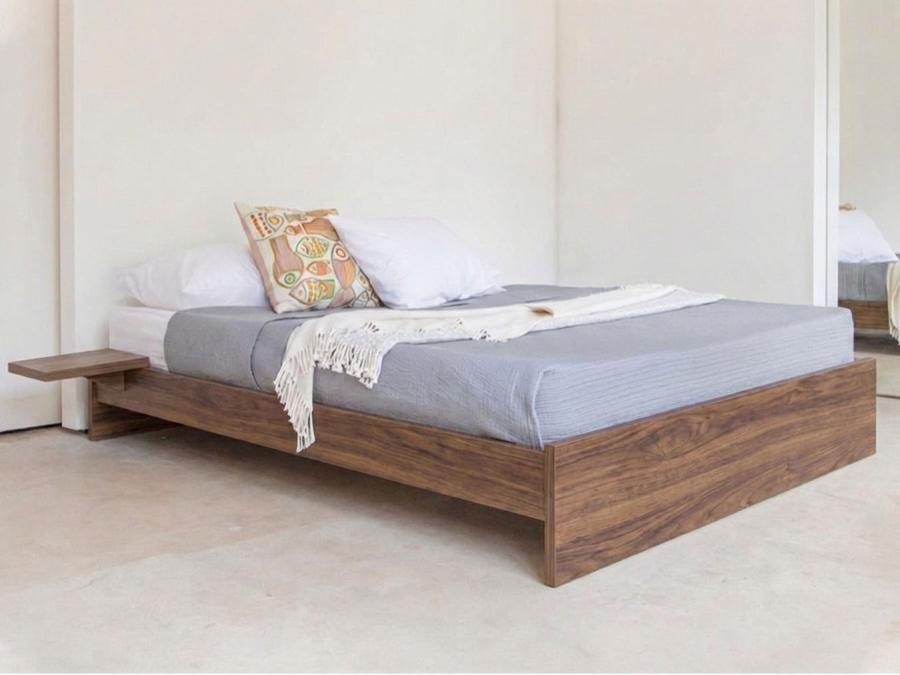 Enkel Bed (No Headboard) Walnut