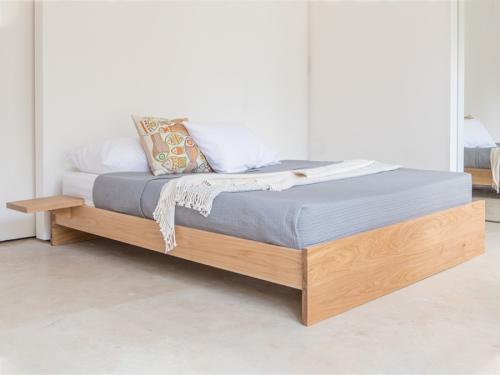 Upholstered bed base no headboard sale