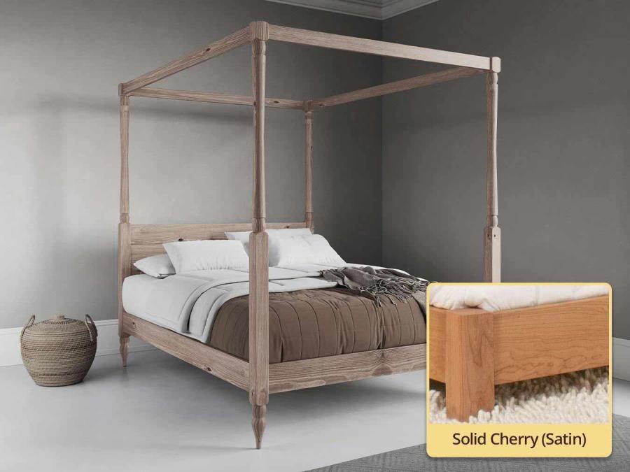 Four Poster Canopy Country Wooden Bed Cherry By Get Laid Beds