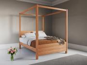 four poster bed frame in cinnamon