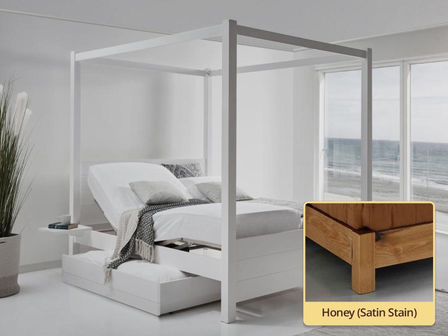 four poster summer adjustable honey