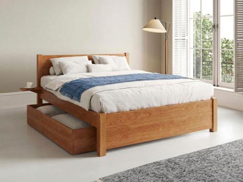 london bed storage in cherry