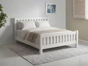white low bradgate bed by get laid beds