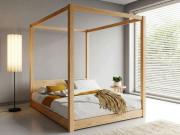 Low Four Poster Bed Ash