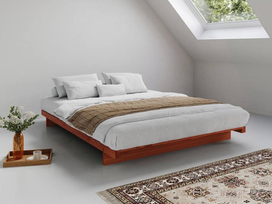 Low Fuji Attic Bed (No Headboard) Red By Get Laid Beds