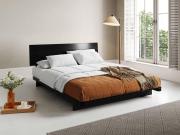 low fujic attic bed frame black wash