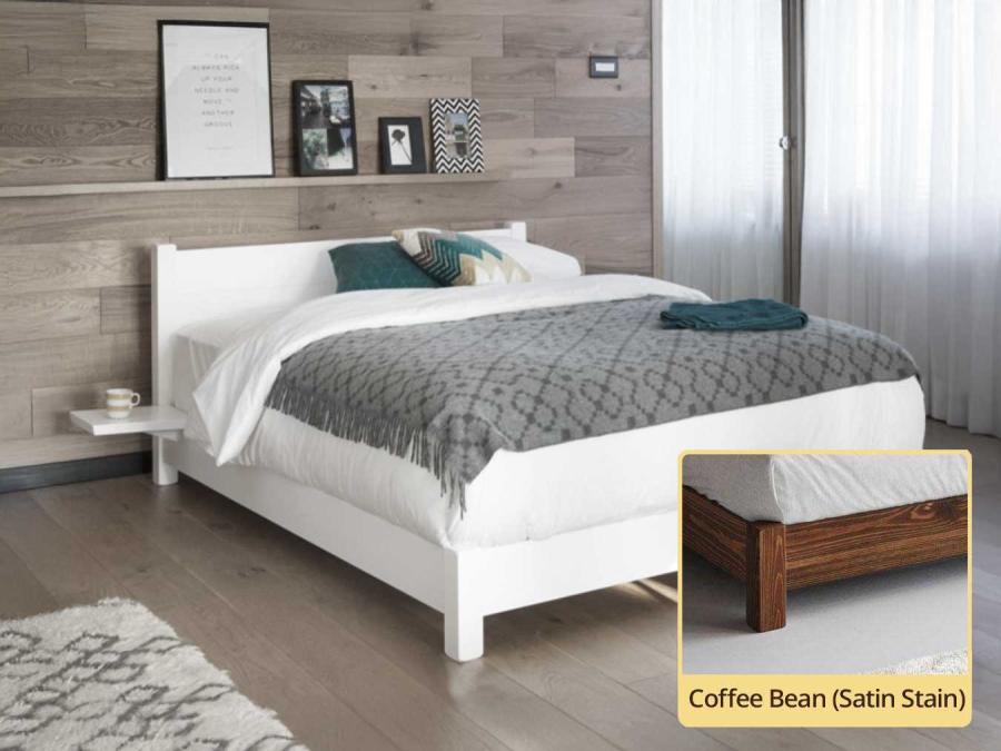 low tokyo bed space saver in coffee bean
