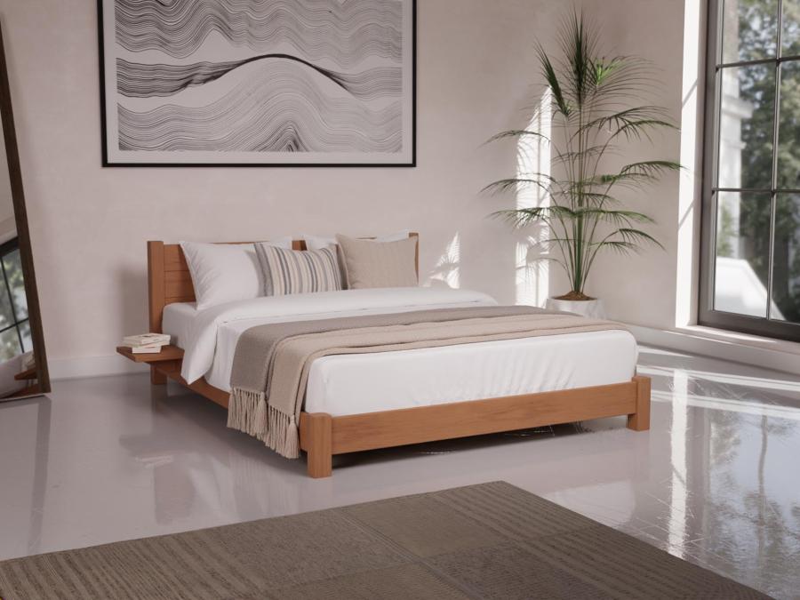 low tokyo bed beech