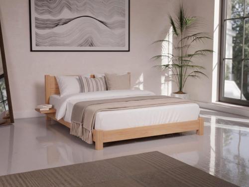 Low Tokyo Bed Solid Beech