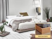 solid oak low modern attic bed