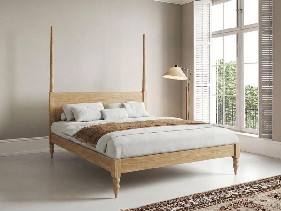 moroccan platform four poster oak