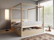 ottoman storage four poster bed ash